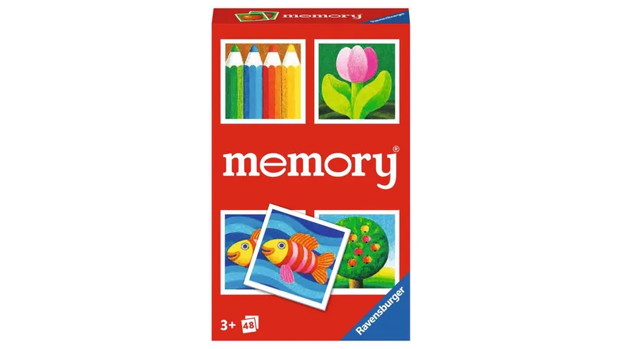 Ravensburger Spiel - Kinder memory, der Spieleklassiker für die ganze Familie, Merkspiel für 2-6 Spieler ab 3 Jahren