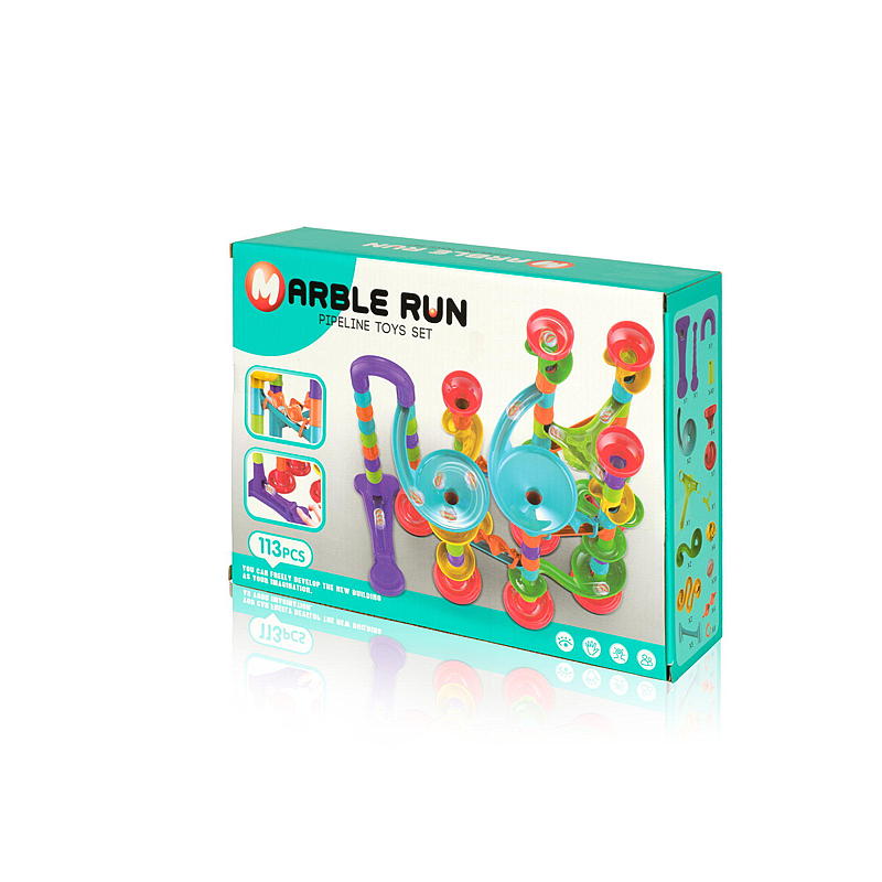 FunToys Klinkekulebane Marble run 113 deler