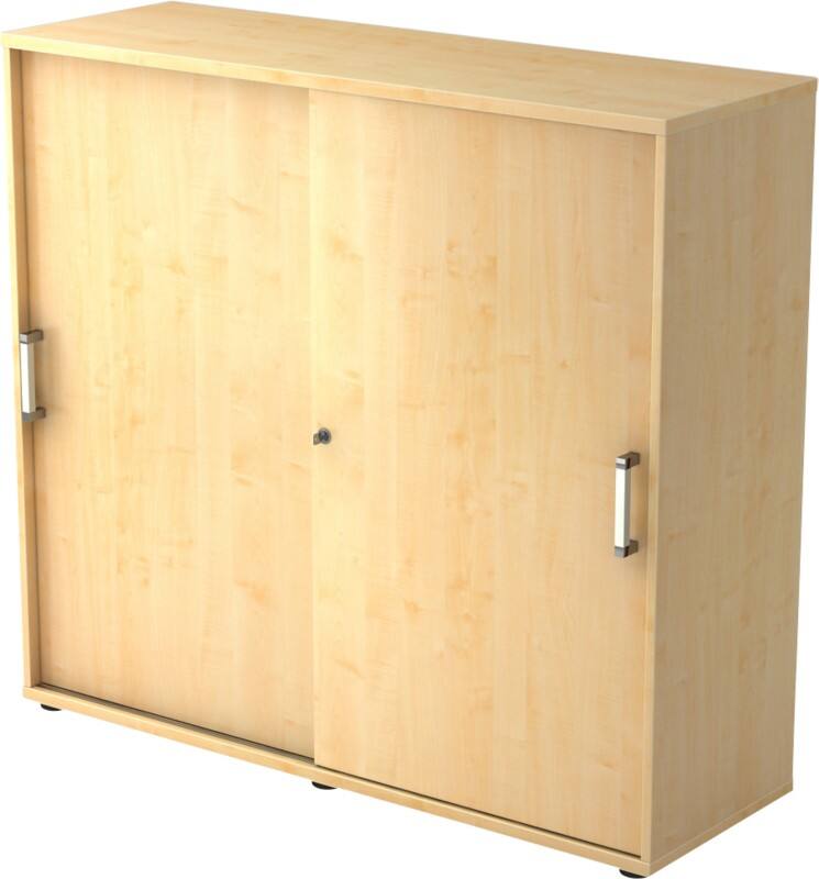 Hammerbacher Schrank Spanplatte 2 1.200 x 400 x 1.100 mm Ahorn Mit Aufbau