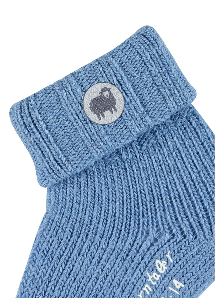 Sterntaler Baby Socken Wolle in mittelblau melange günstig kaufen