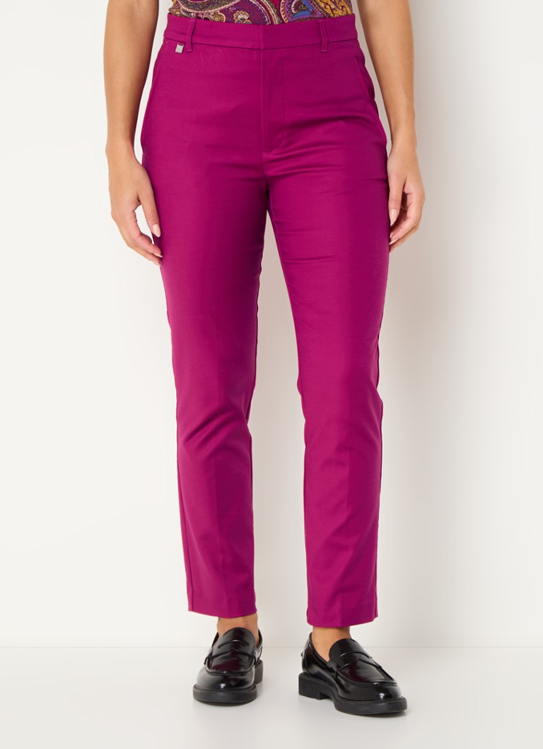 Blugi skinny cu talie înaltă, de la Ralph Lauren, și buzunare laterale.