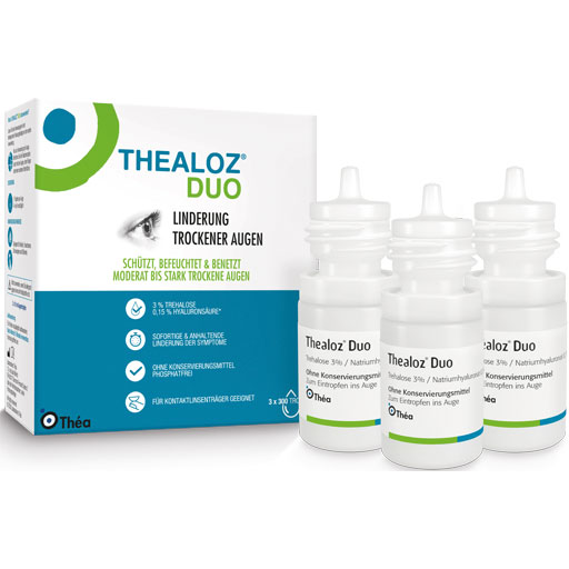 THEALOZ Duo Augentropfen  3X10 ml  Augentropfen