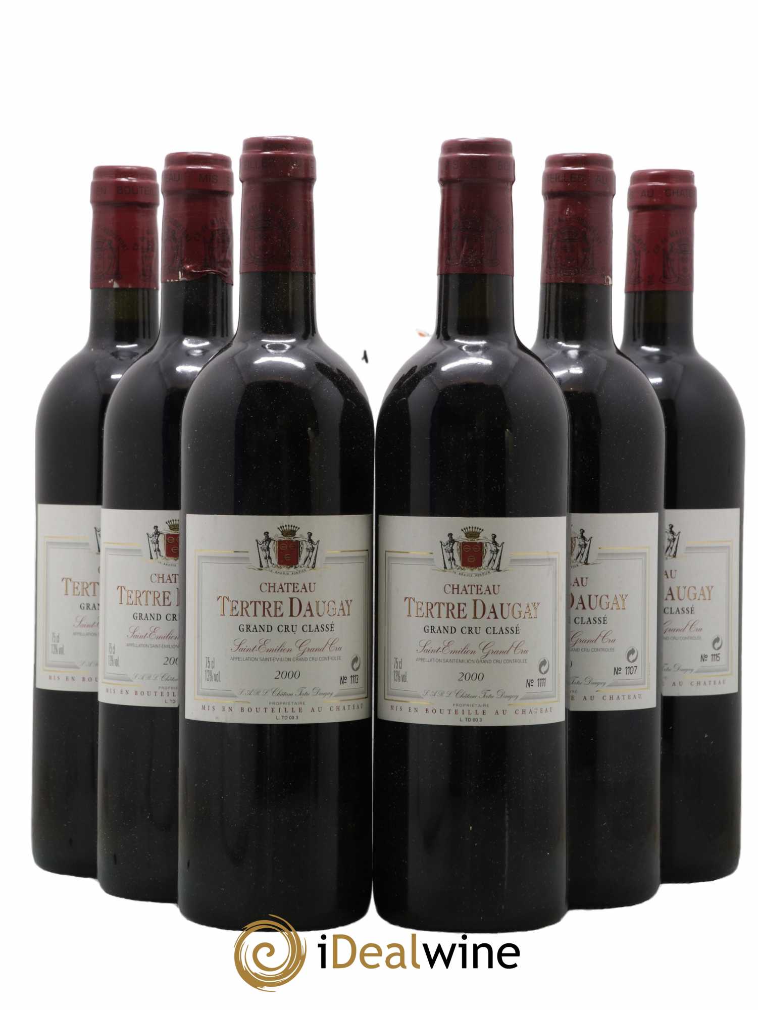Château Tertre Daugay Grand Cru Classé  2000 - Lot de 6 Bouteilles