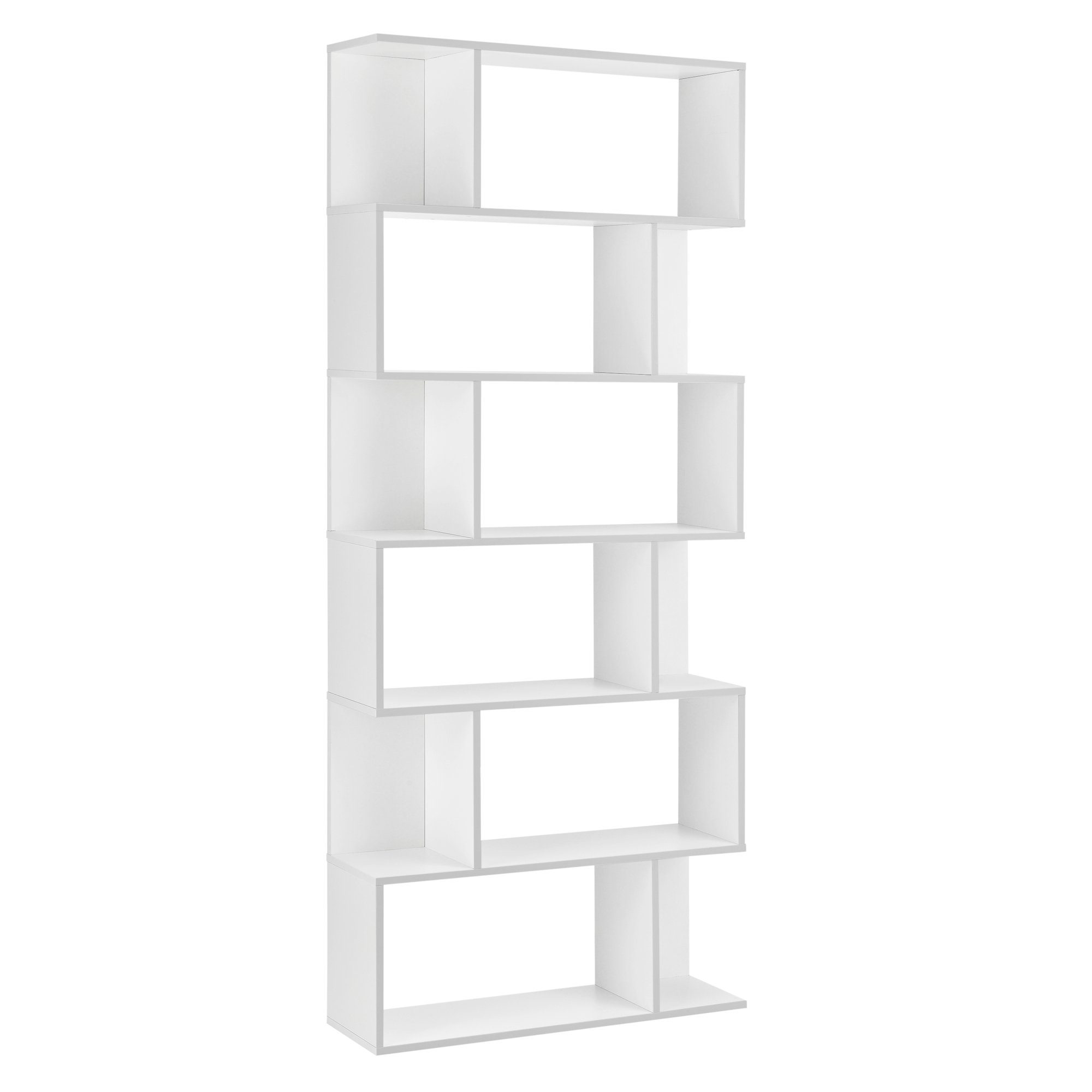 en.casa Bücherregal, Borrby Standregal 192x80x24cm Weiß