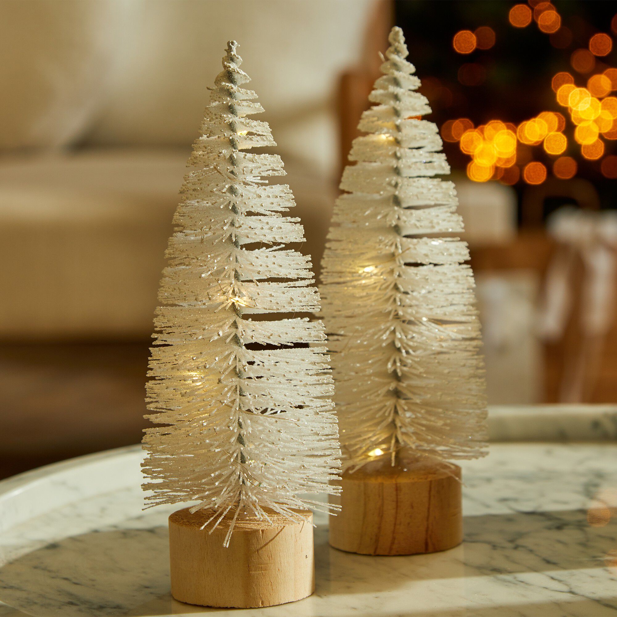 Sapin lumineux à leds blanc