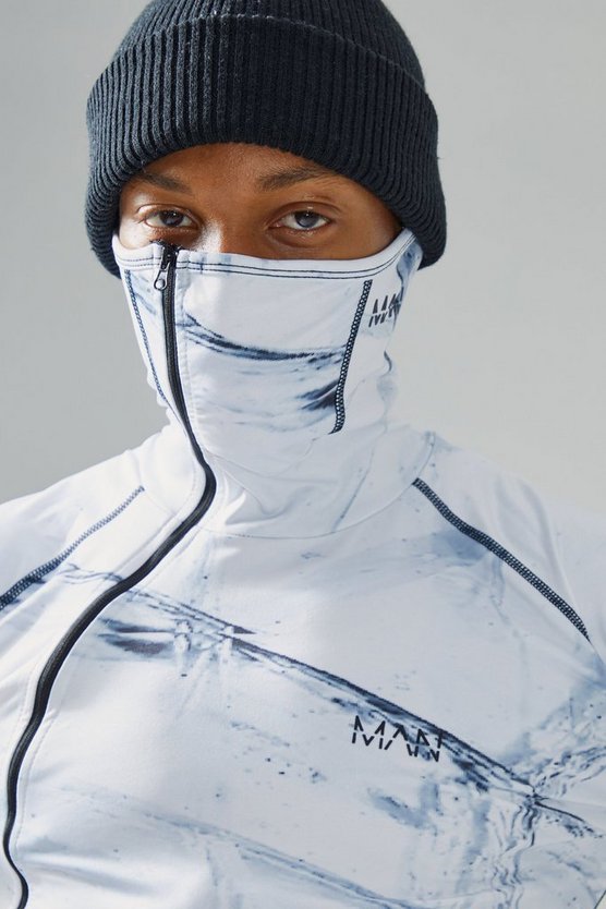 Man Active mattes Oberteil mit Gesichtsbedeckung