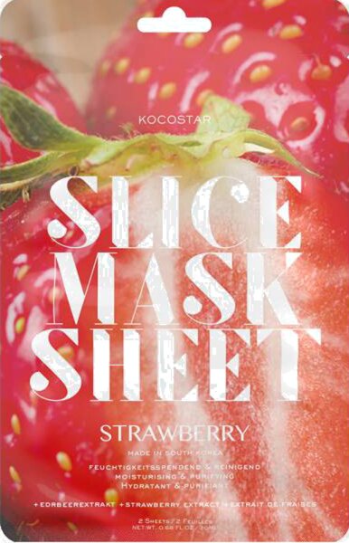 Kocostar Slice Mask Sheet Strawberry Tuchmaske