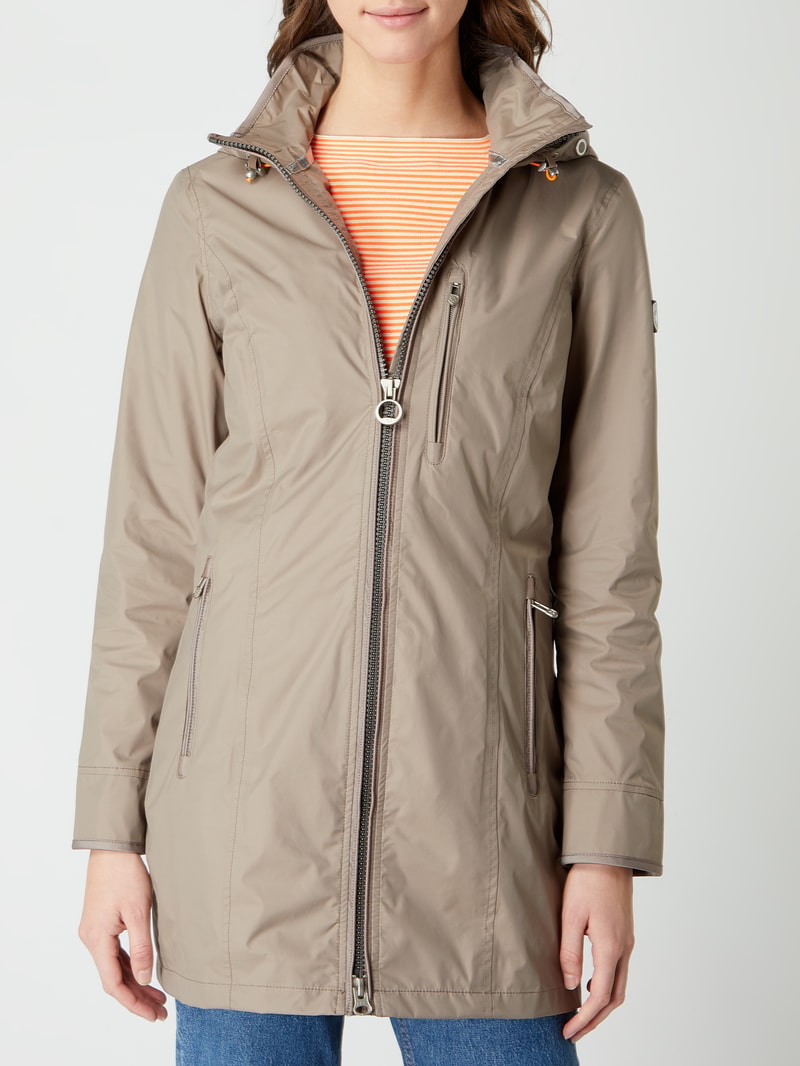 Funktionsjacke mit Kapuze Modell 'Westside' in hellbraun