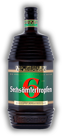 Sechsämtertropfen Sechsämtertropfen Unverkennbar würzig-herb. 0,7	 Liter - Vol 33%