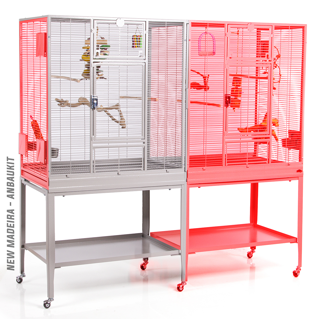 Montana Cages Käfige & Volieren Montana Cages Erweiterungs-Modul New Madeira hellgrau