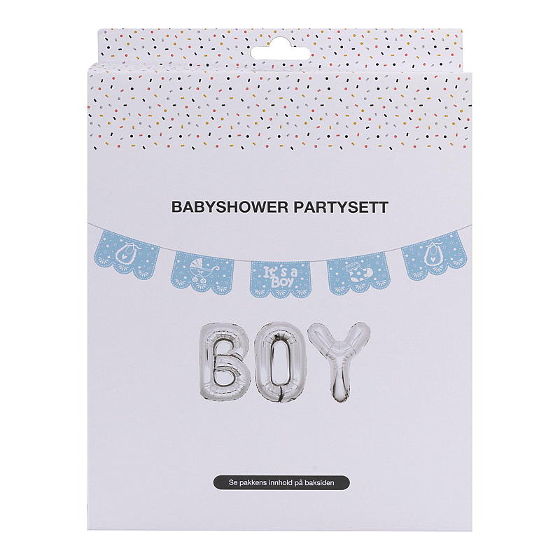 Giform Babyshower partysett blå