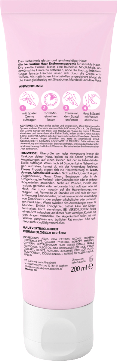 Haarentfernungscreme, sensitive, 200 ml