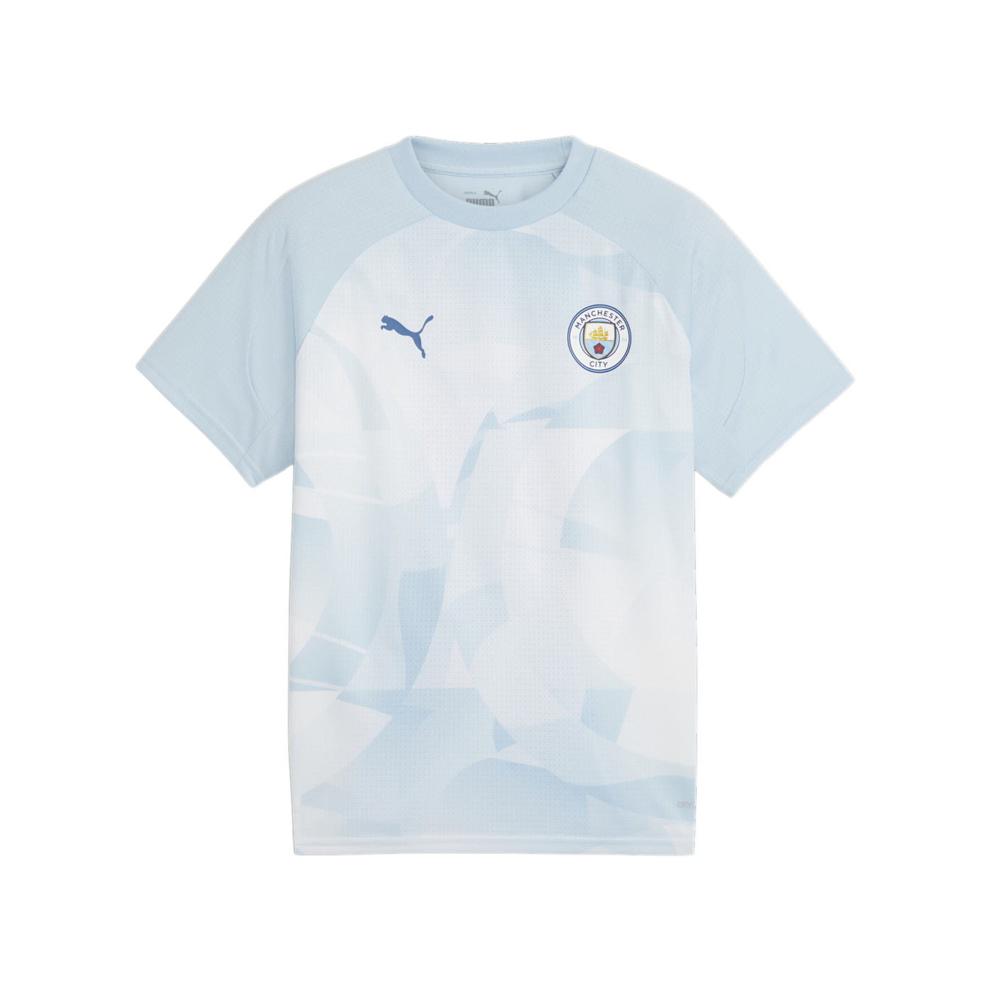 PUMA Manchester City Prematch Shirt Kids 2023/2024 Silber F01