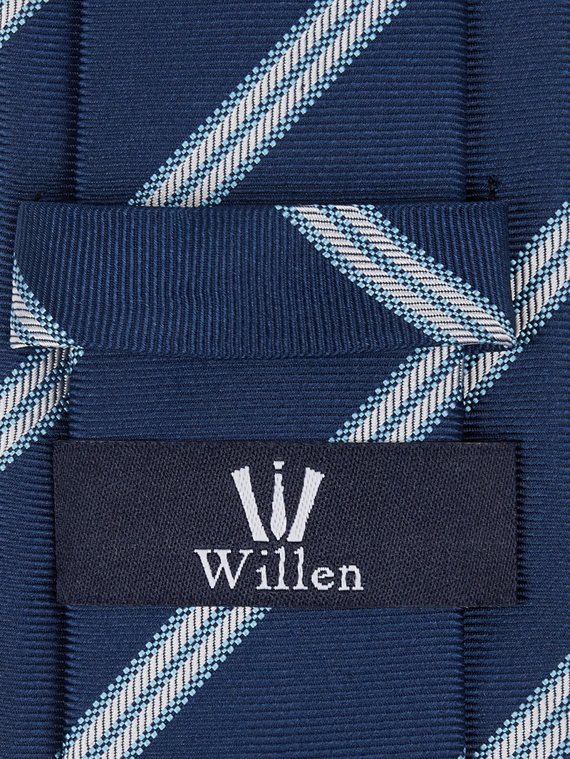 Krawatte aus Seide (6 cm) in marineblau
