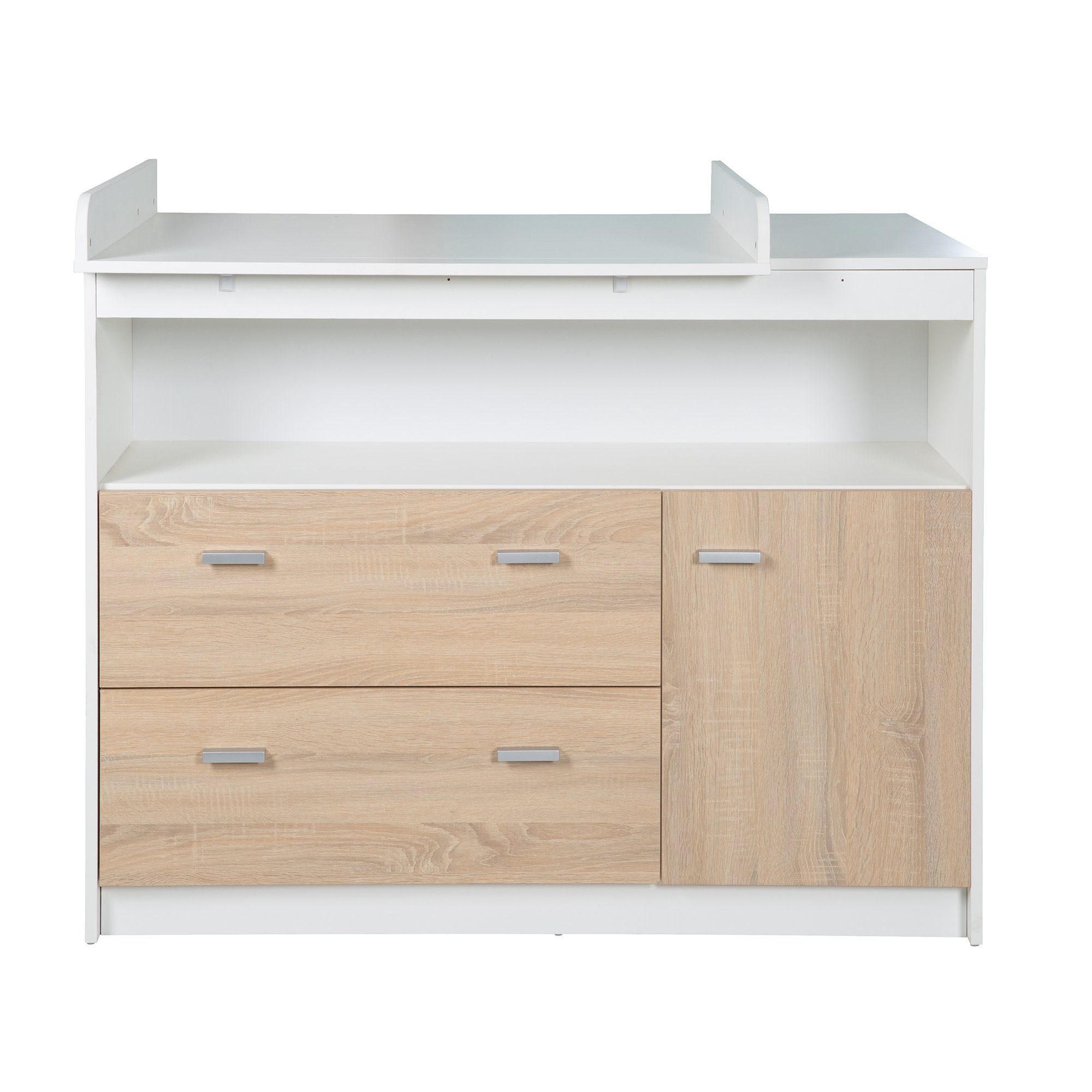 roba® Babyzimmer-Komplettset Gabriella, Gitterbett, breite Wickelkommode & Schrank 3-türig