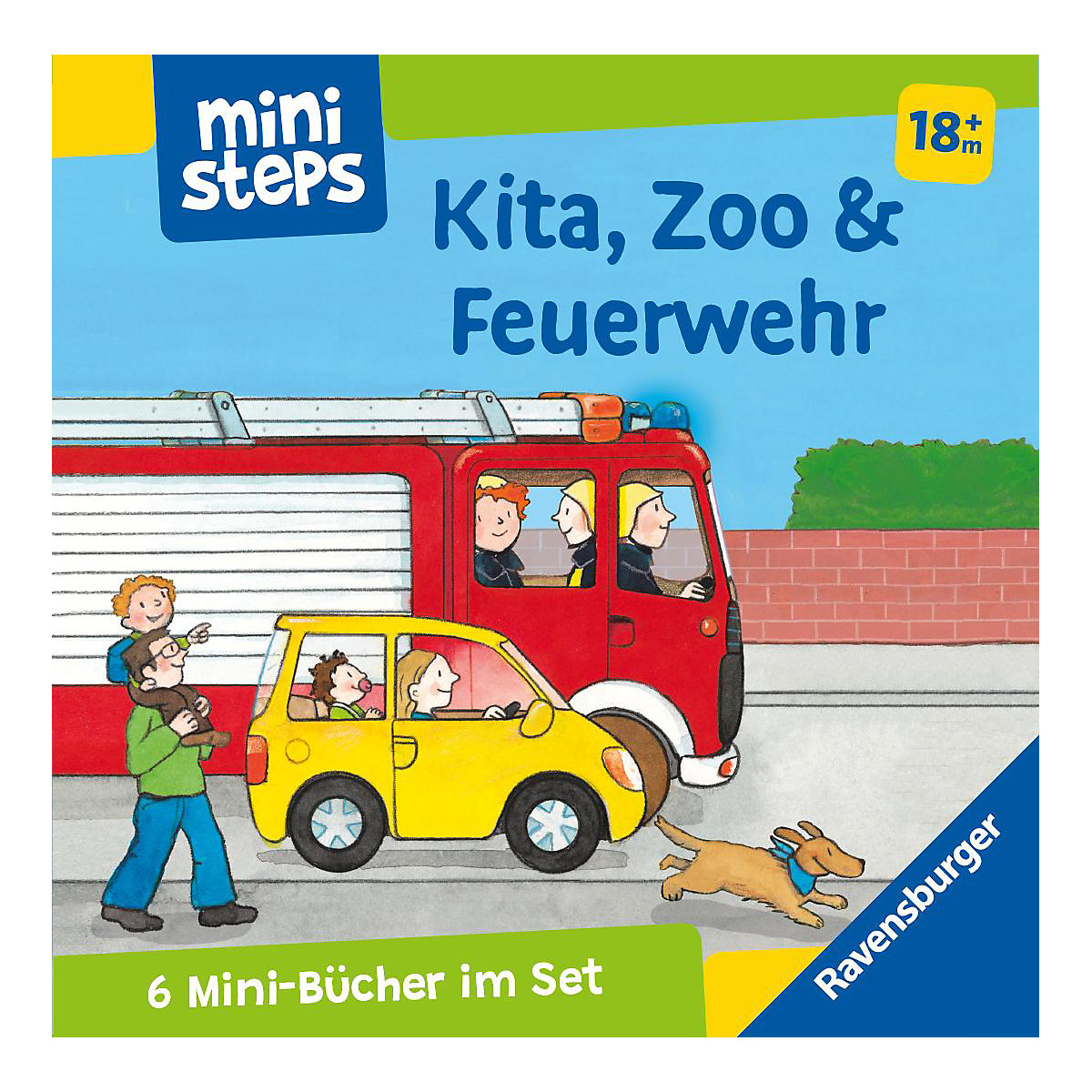 ministeps: Mein erster Bücher-Würfel: Kita, Zoo und Feuerwehr (Bücher-Set)