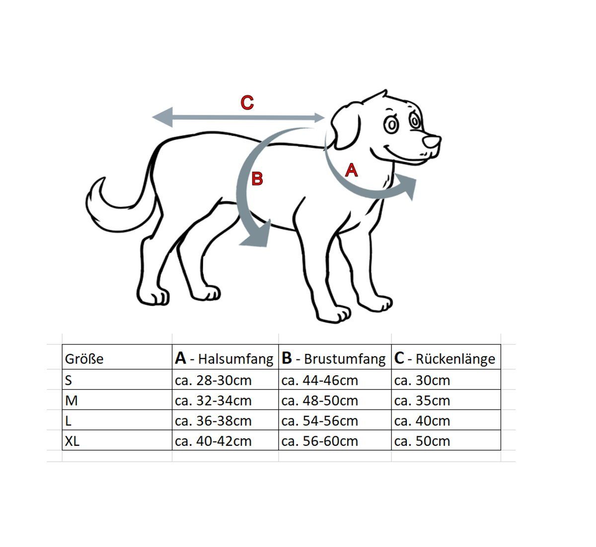 dynamic24 Hundejacke, mit reflektierendem Geschirr Winterjacke Hundemantel
