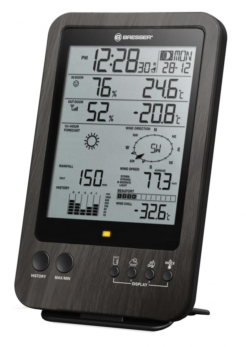 Bresser WTW 5-in-1 Wetter Center in Holzoptik
