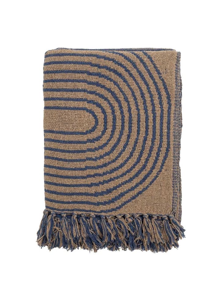 Bloomingville Decke TIFFANY Blau 160x130 cm günstig kaufen onesize