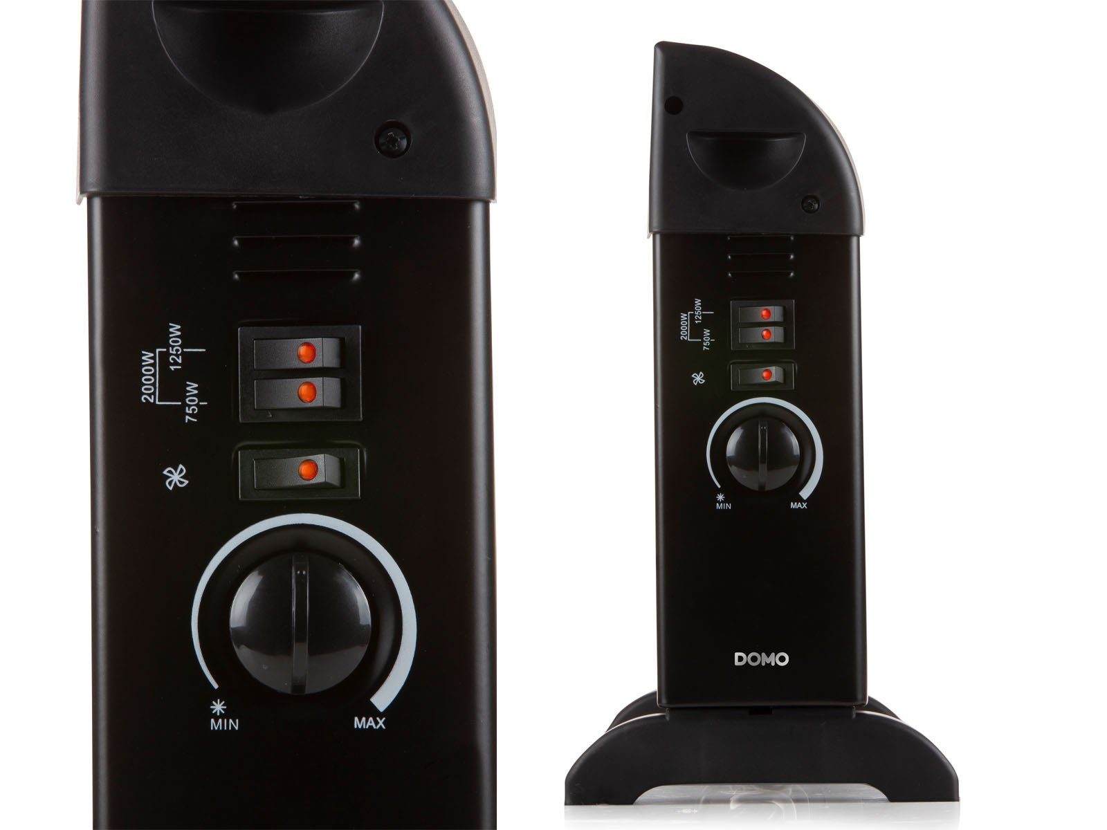 Domo Konvektor, 2000 W, Zusatz-Heizung Elektroheizer mobiles Heizgerät Heizkonvektor bis 25m²