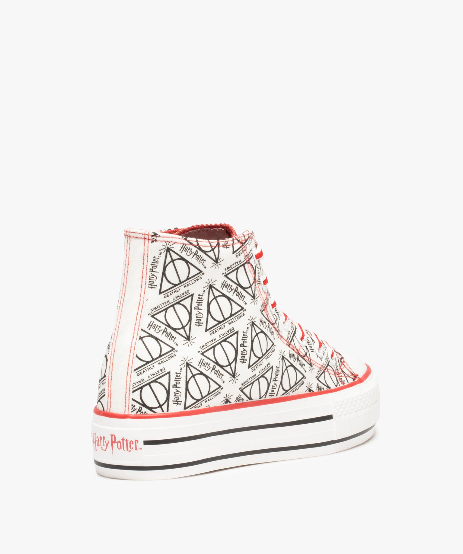 Baskets femme montantes imprimées - Harry Potter blanc | GEMO