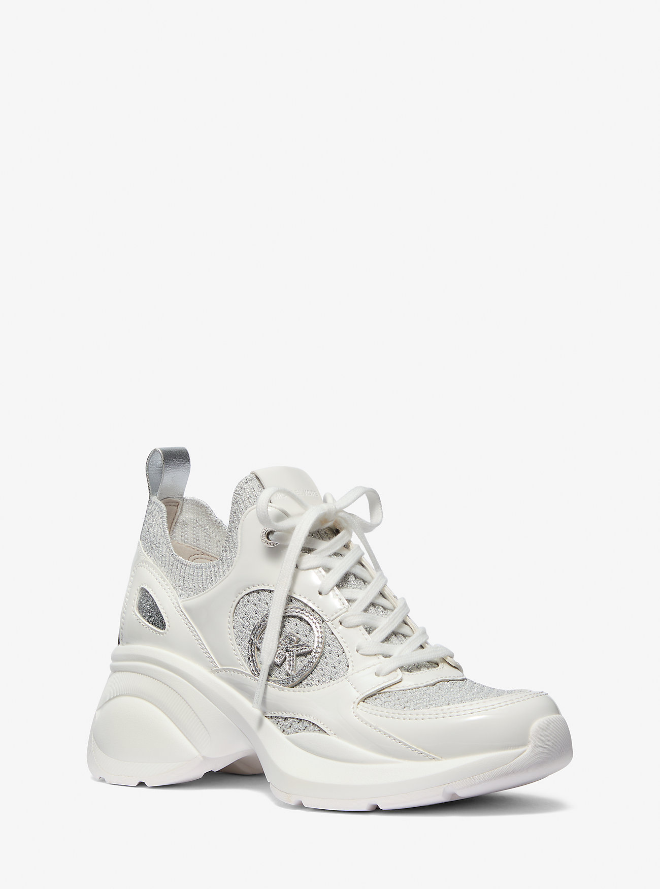 Zuma Metallic and Mesh Trainer - SILVER