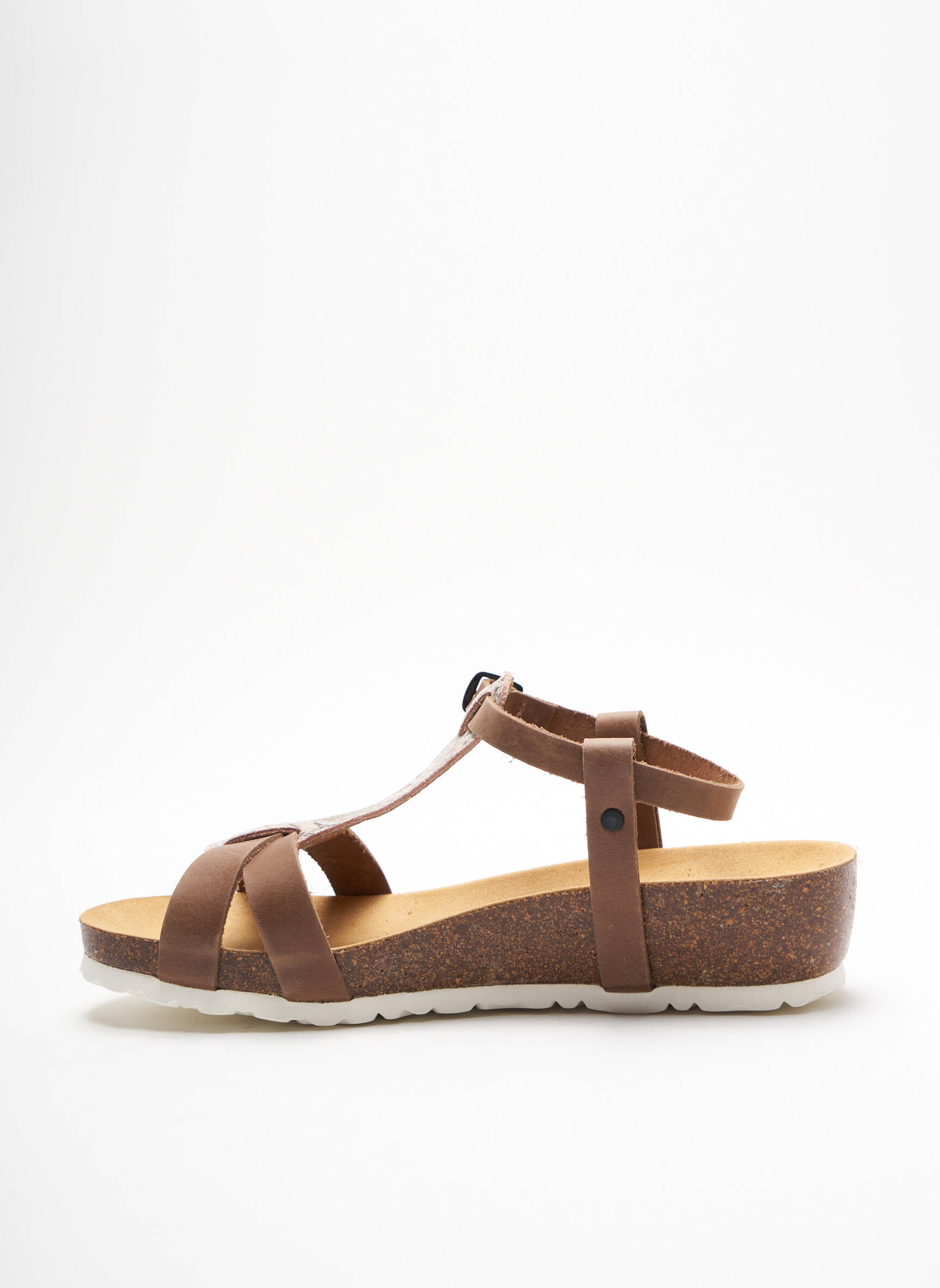 Swedi Sandales Nu Pieds Femme couleur marron