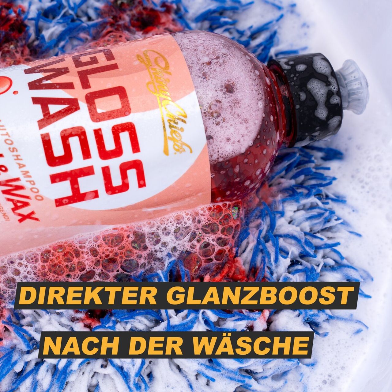 ShinyChiefs GLOSSWASH Kirsche - WASH & WAX Mildes Autoshampoo 500ml