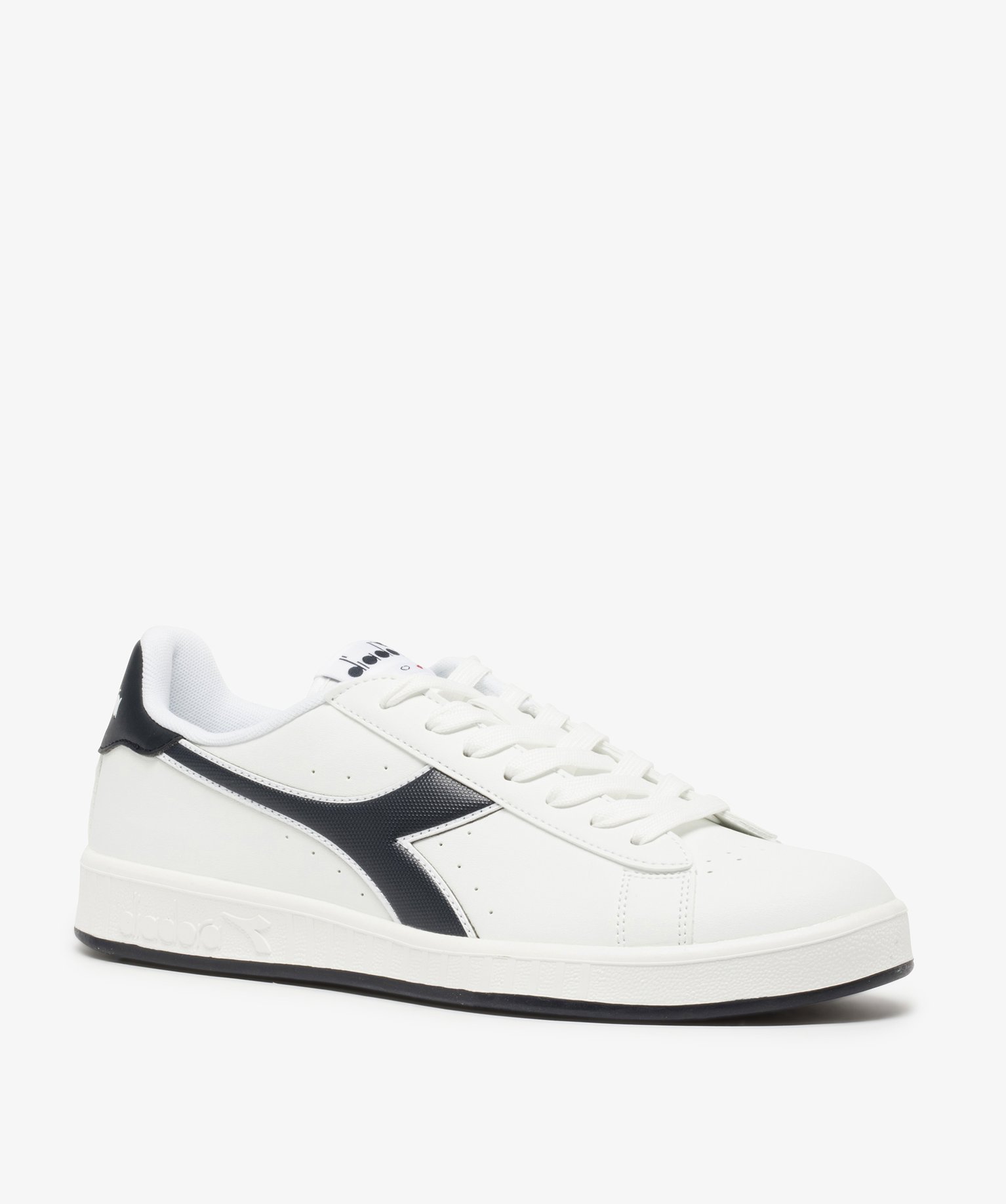 Baskets homme bicolores à lacets – Diadora Game blanc | GEMO