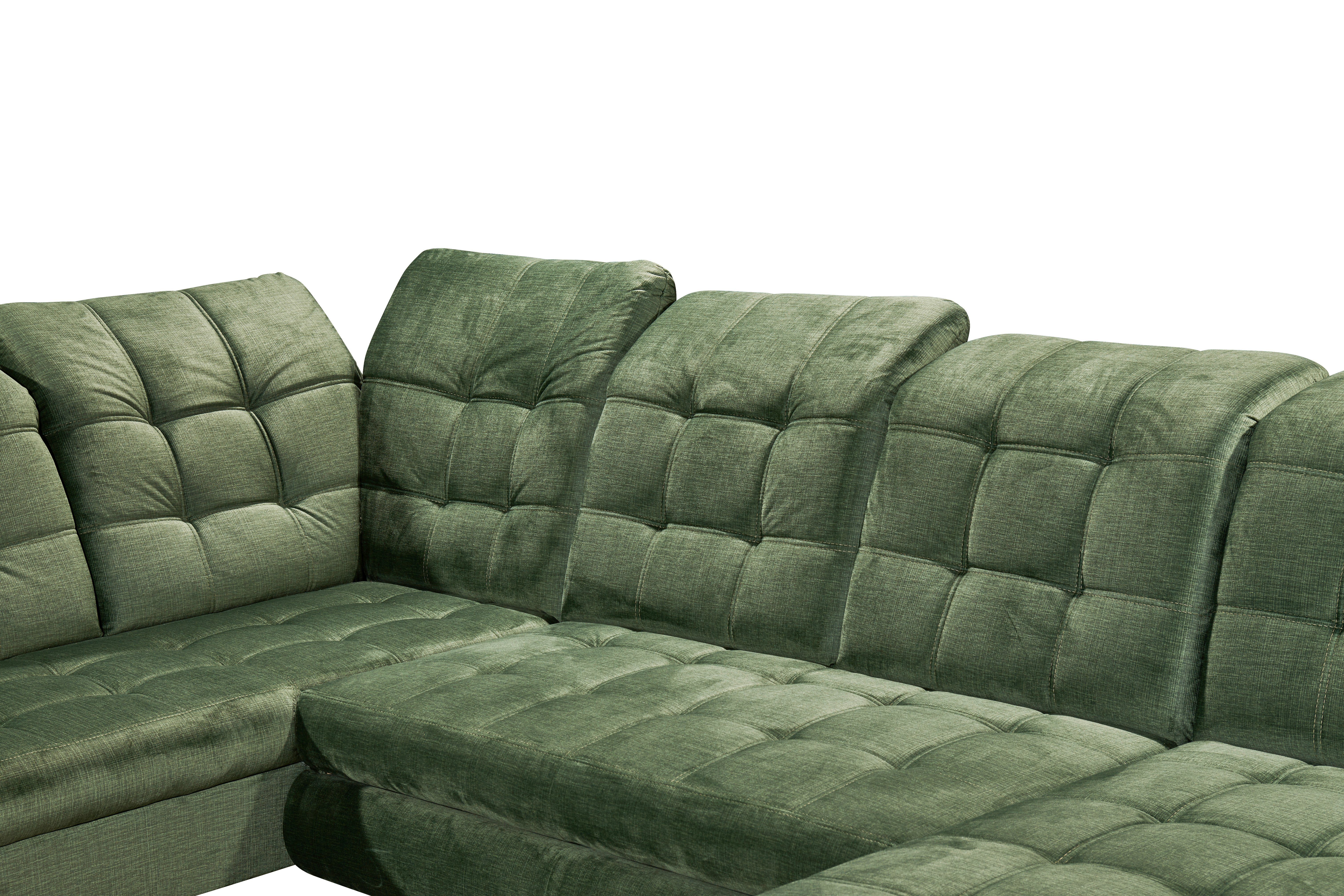 ED EXCITING DESIGN Ecksofa Valtura, frei stellbar, Bettkasten, Schlaffunktion, mit Kopfteilverstellung