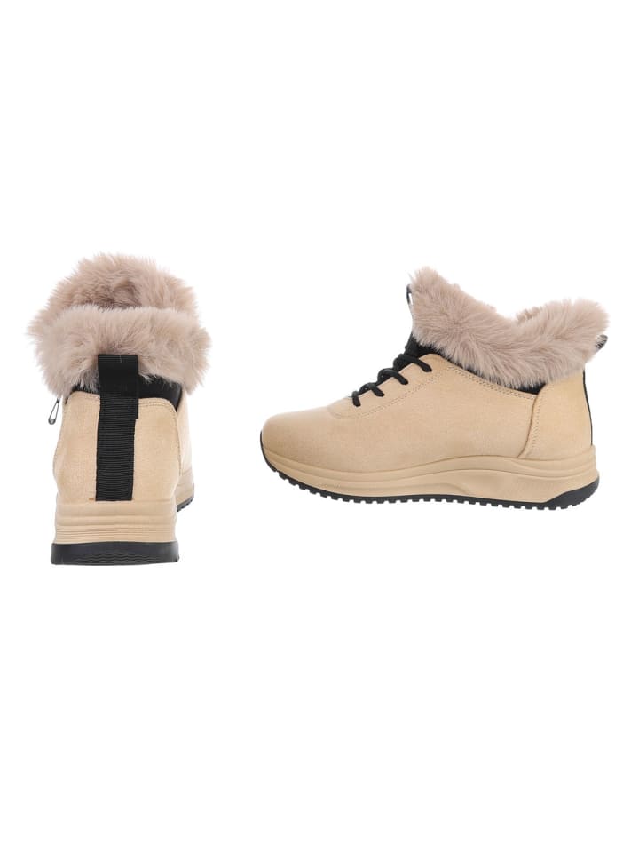 Ital-Design Stiefelette in Hellbraun günstig kaufen