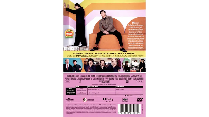 THE SPARKS BROTHERS - 2-Disc Special Edition (OmU)