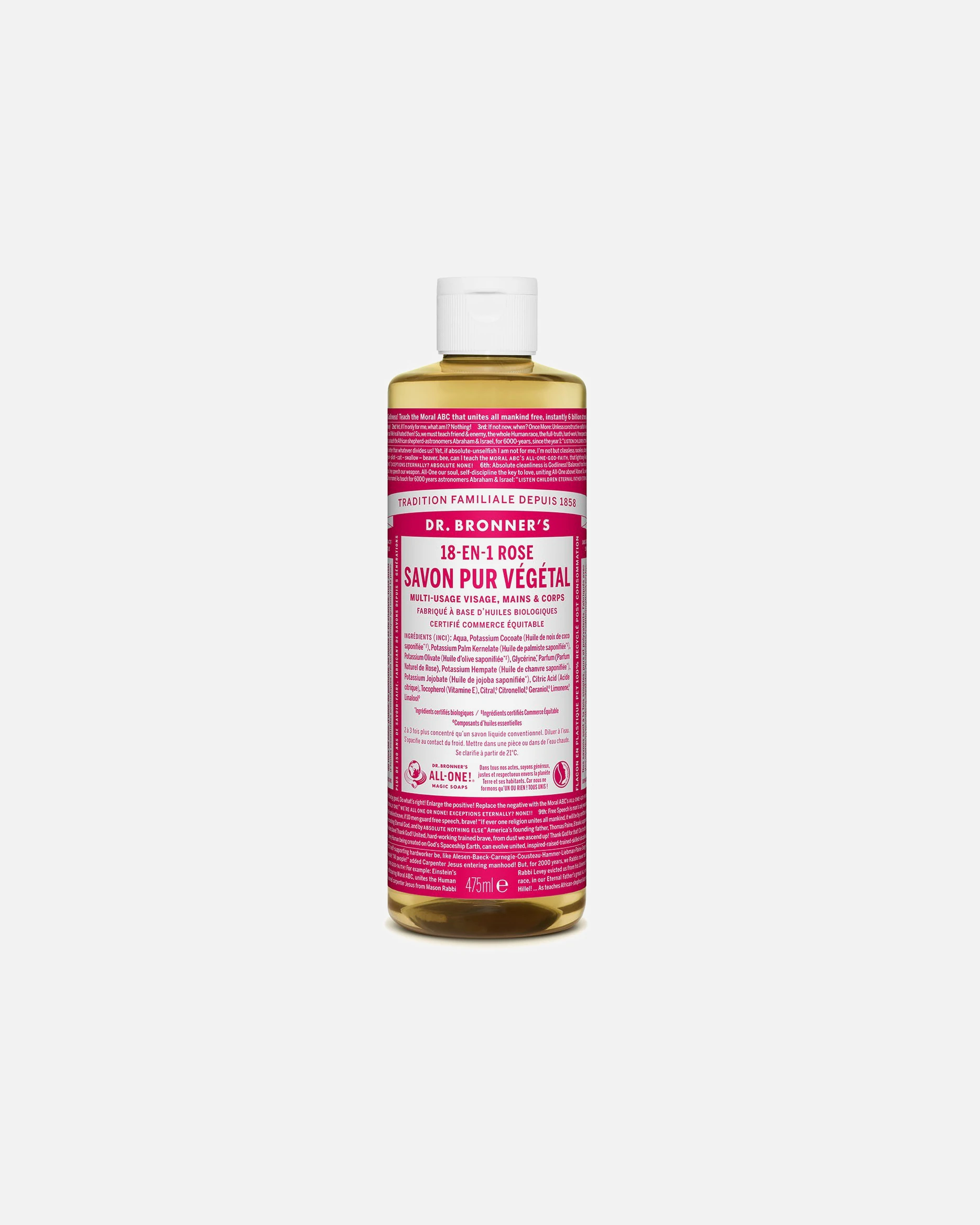 Tekuté mydlo Dr. Bronner's Ruža