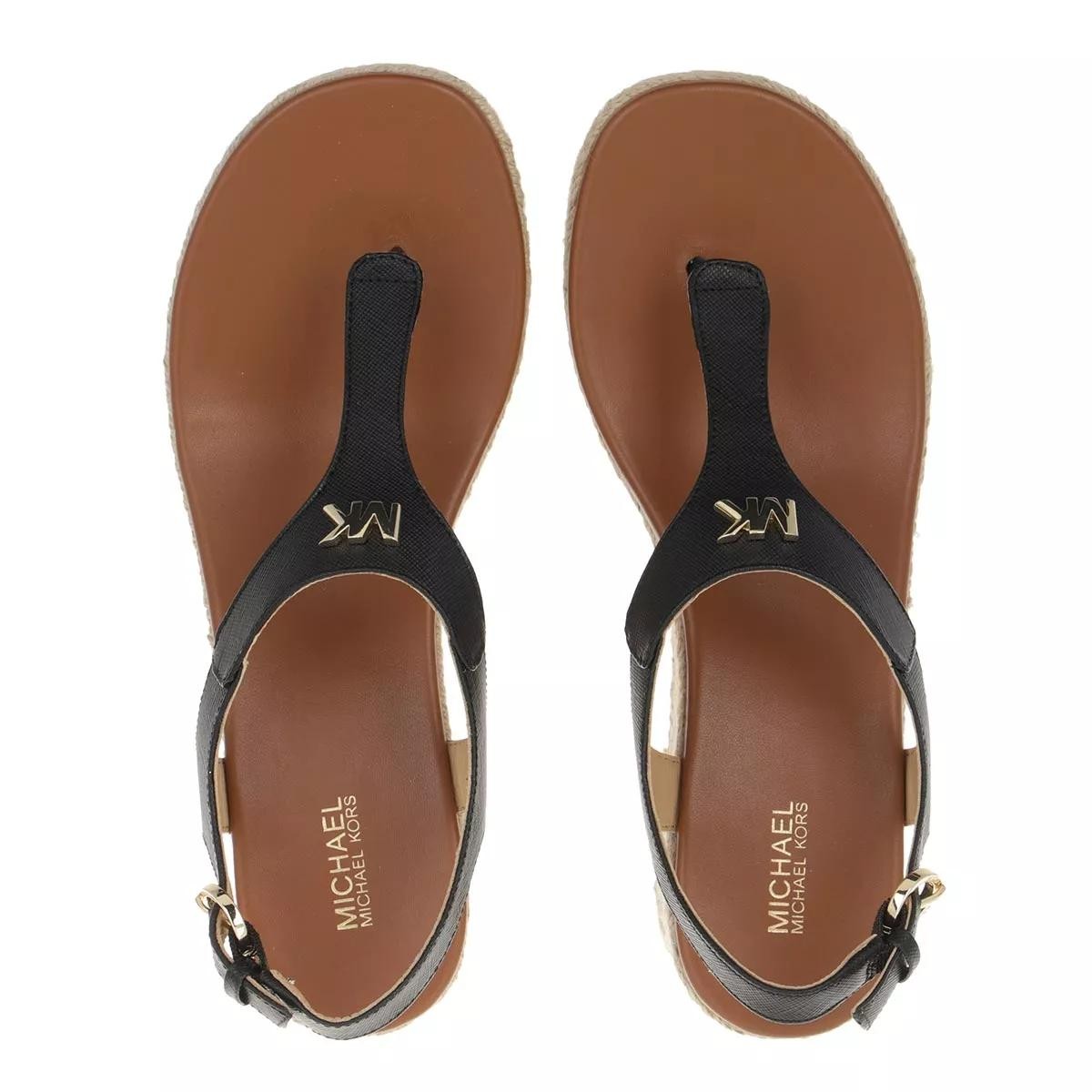 MICHAEL KORS Keilsandalen schwarz Espadrille