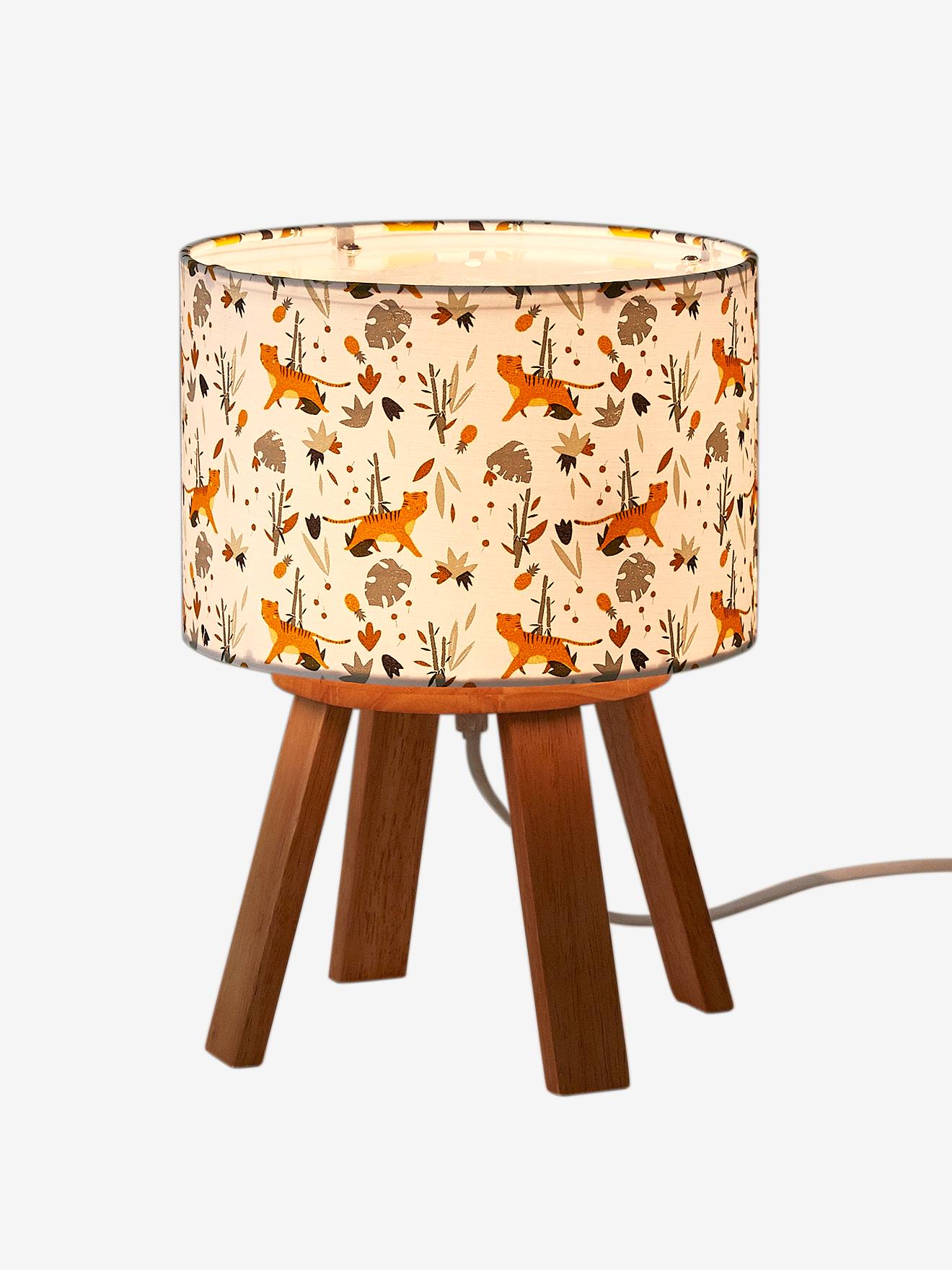 Vertbaudet Kinder Nachttischlampe PANDAFREUNDE - weiß bedruckt