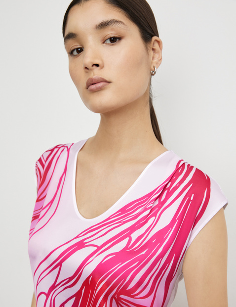 Shirt mit Satin-Front