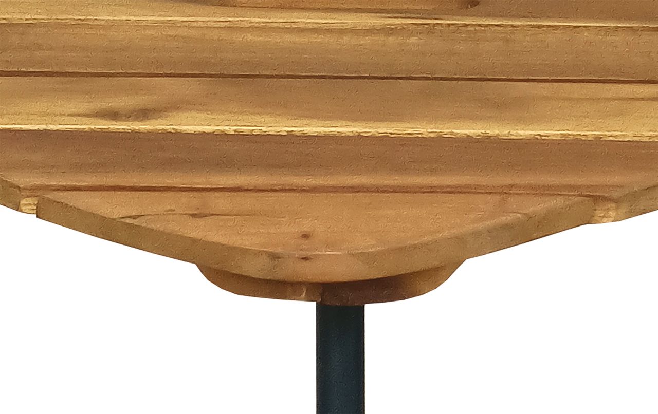 Hardin 1fachgut Beistelltisch Couchtisch aus Akazienholz 48 x 48 x 38,5 cm dreieckig FSC braun