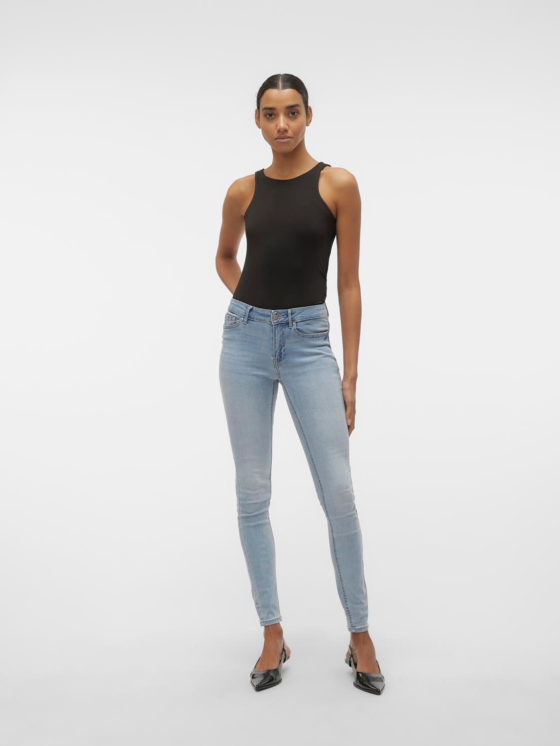 VMFLASH Mid Rise Skinny Fit Jeans