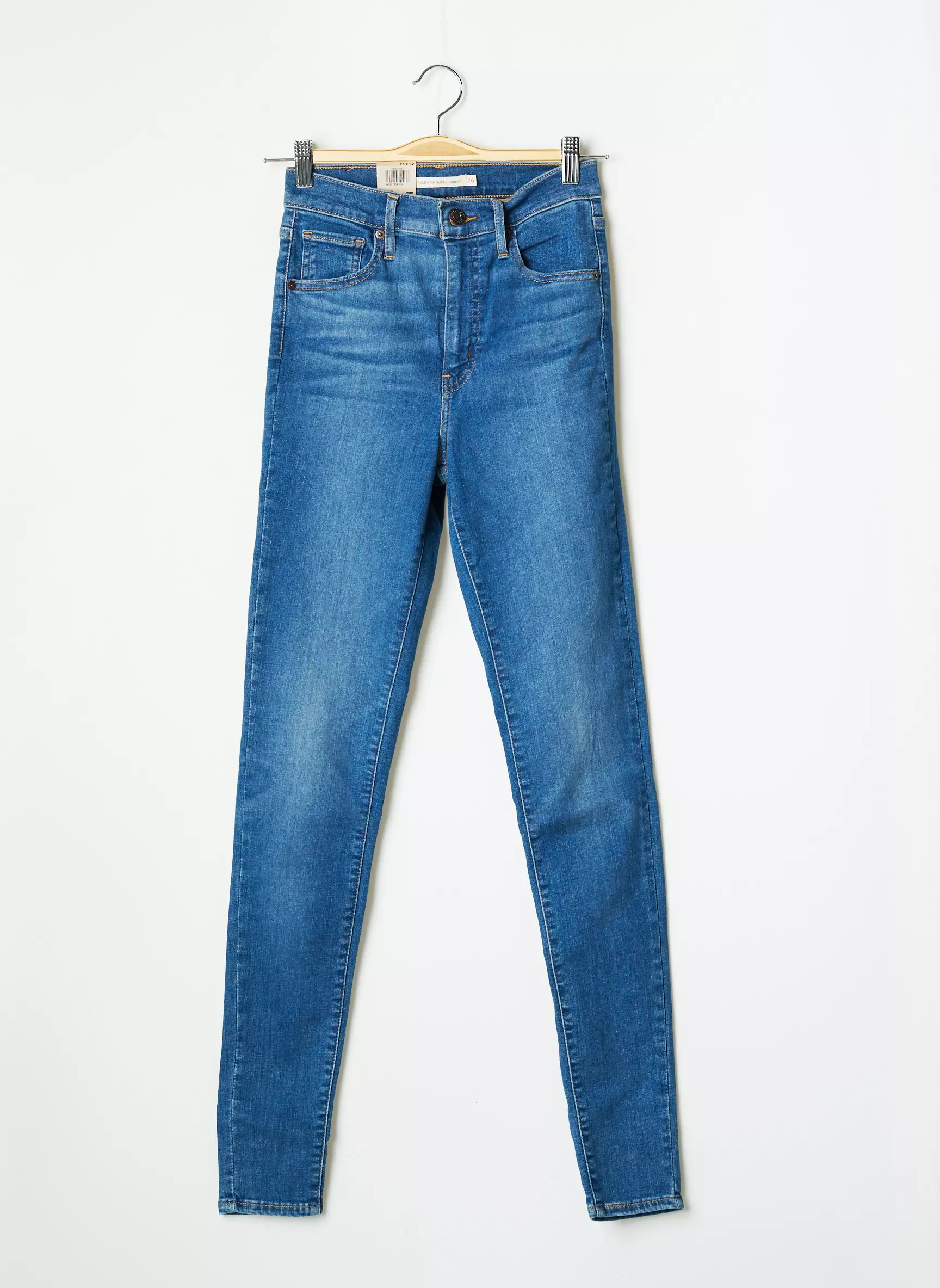 Levis Jeans Skinny Femme couleur bleu