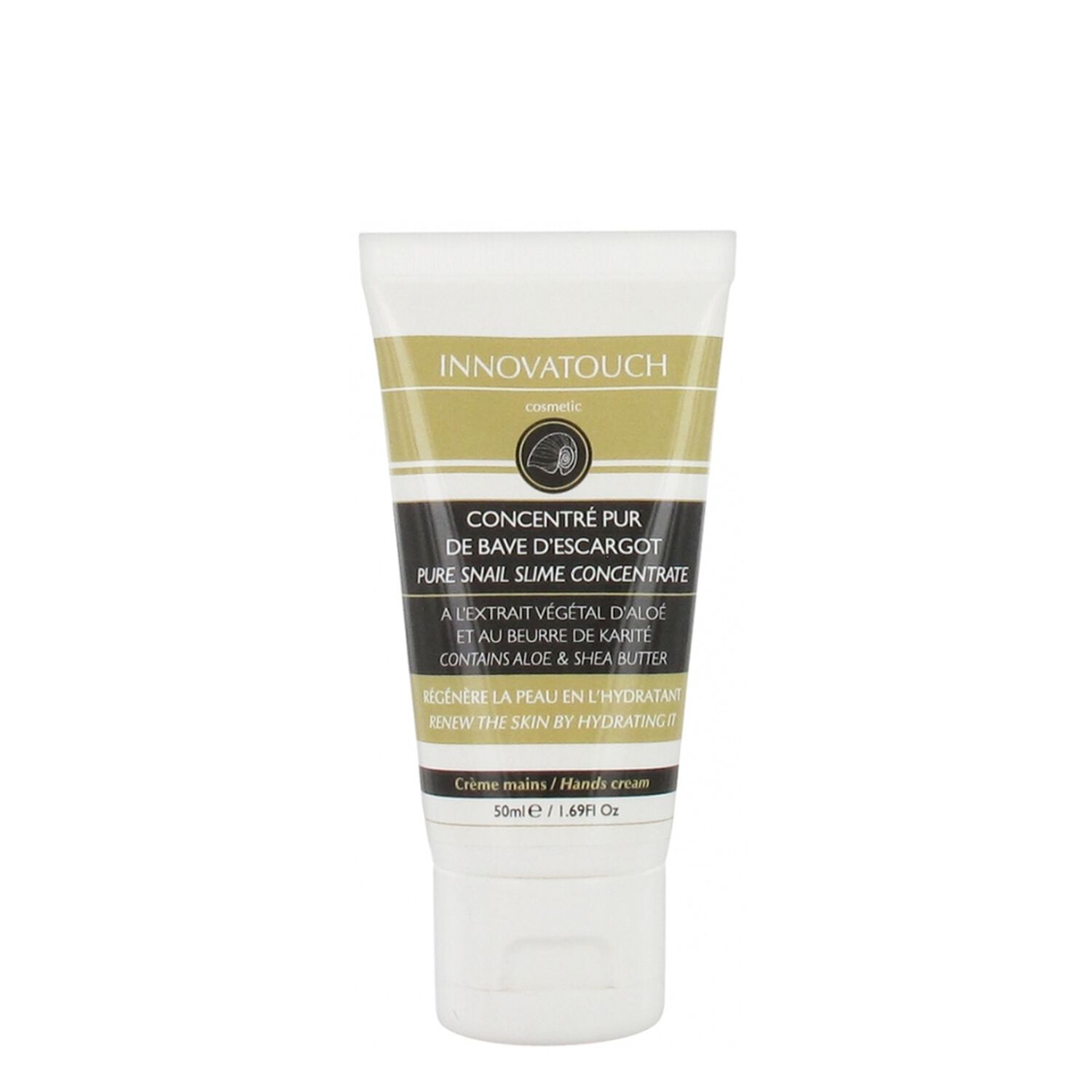 Innovatouch Crème Mains Concentré Pur de Bave d'Escargot Regénère et Hydrate 50 ml