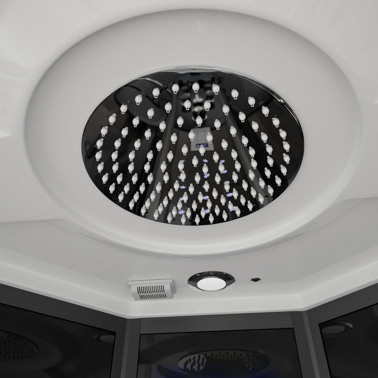 Home Deluxe BLACK PEARL Dampfdusche BLACK PEARL - 90 x 90 cm