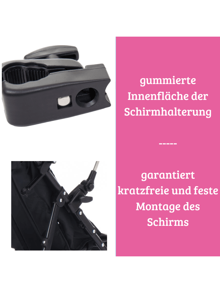 fillikid Sonnenschirm Standard UV-Schutz 50  ​Exklusiv in Schwarz günstig kaufen onesize