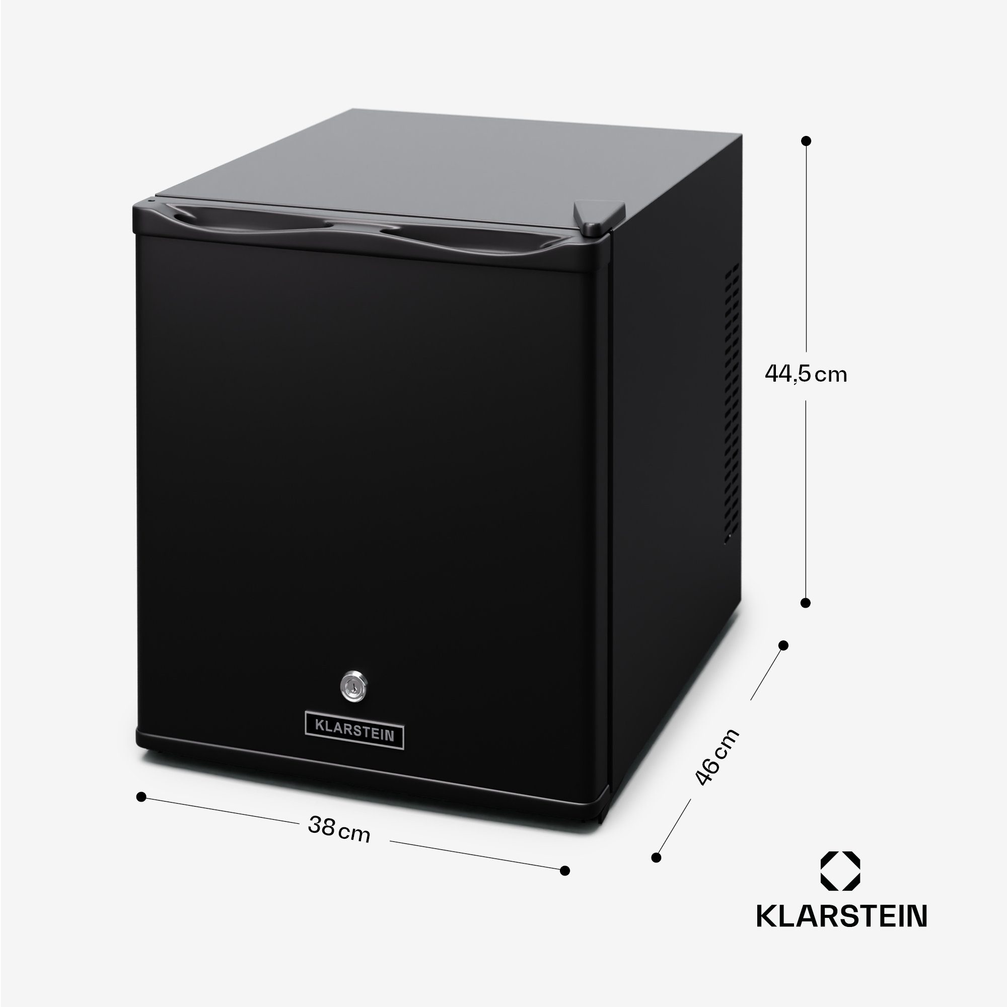 Klarstein Table Top Kühlschrank HEA-Matterhorn-bl 10045286, 44.5 cm hoch, 38 cm breit, Bier Hausbar Getränkekühlschrank Hotel Mini Fridge