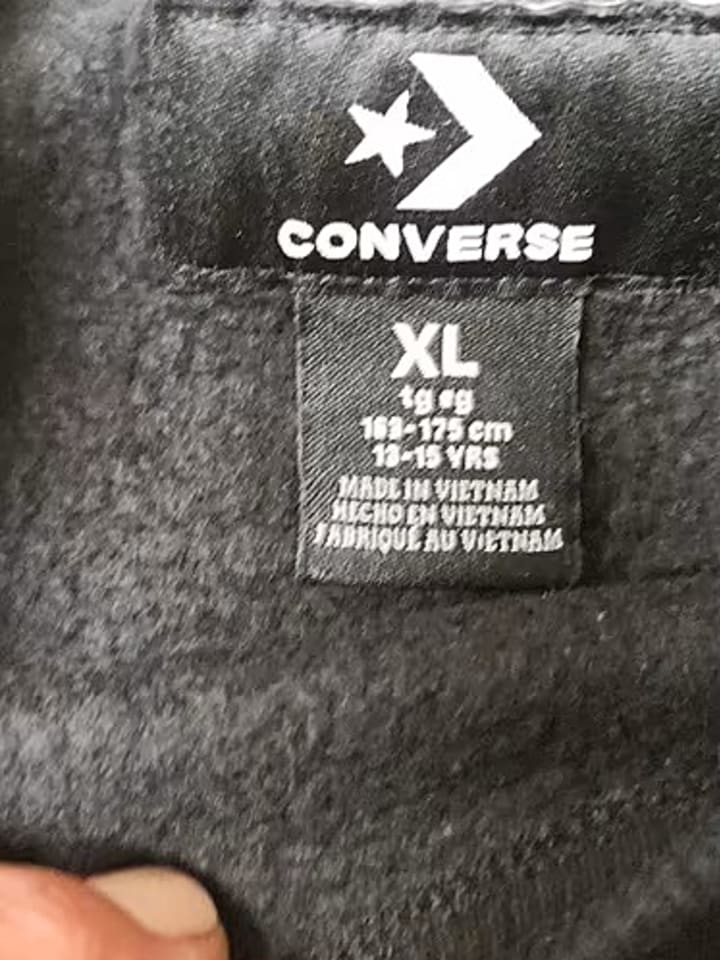 Converse Sweatshirt in Schwarz günstig kaufen 158/170