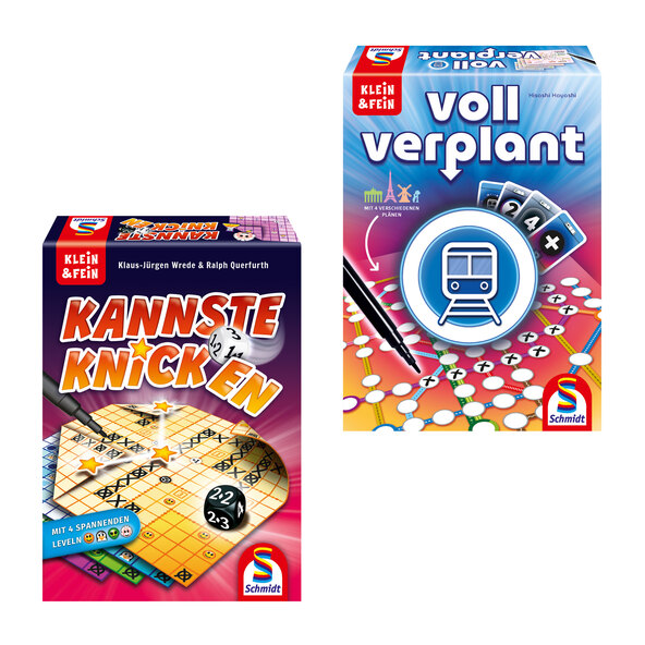Klein und Fein Spiele Doppelpack, Kannste knicken/Voll verplant