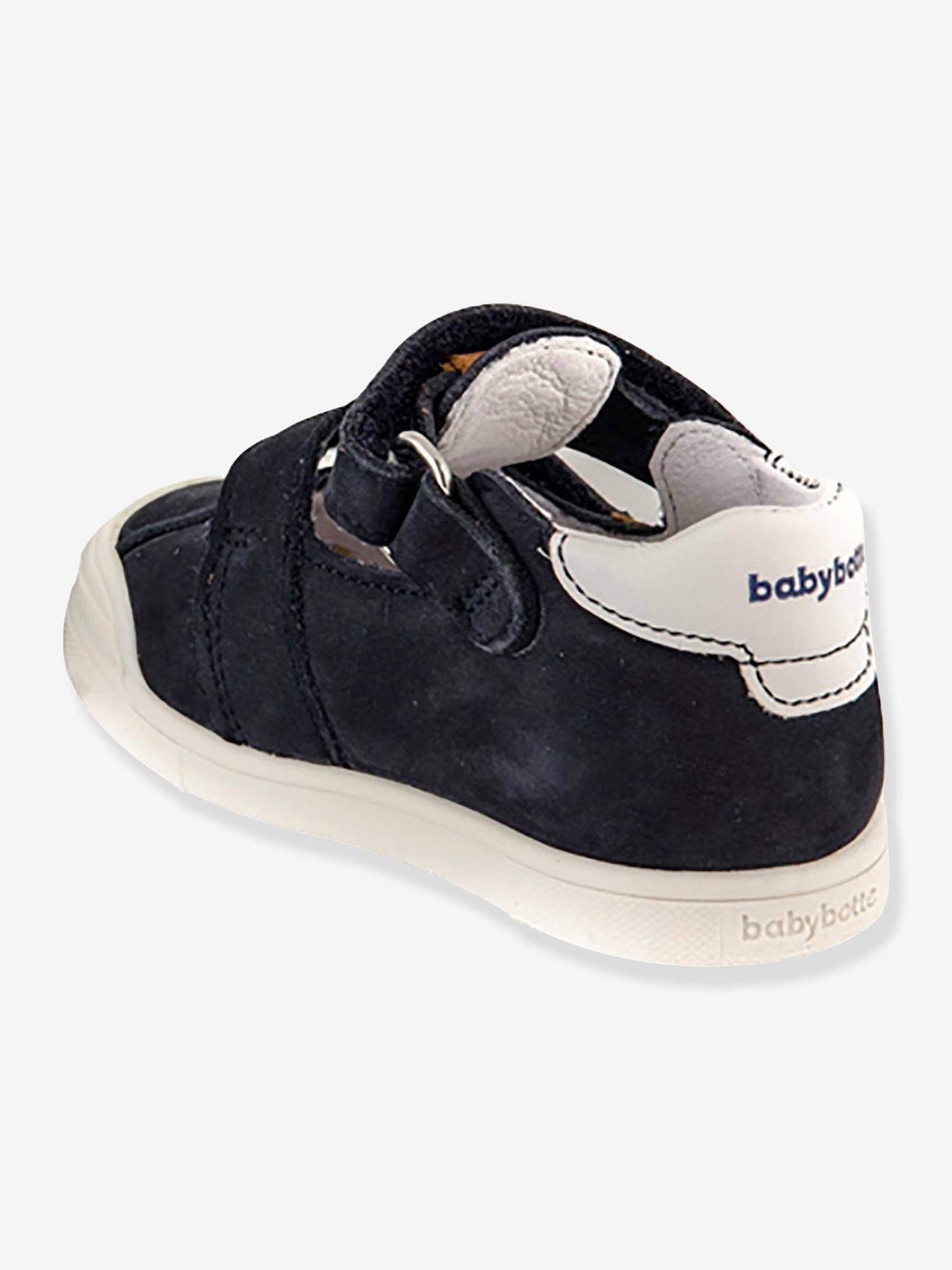 Sandales salomés cuir bébé garçon Poto Babybotte® marine