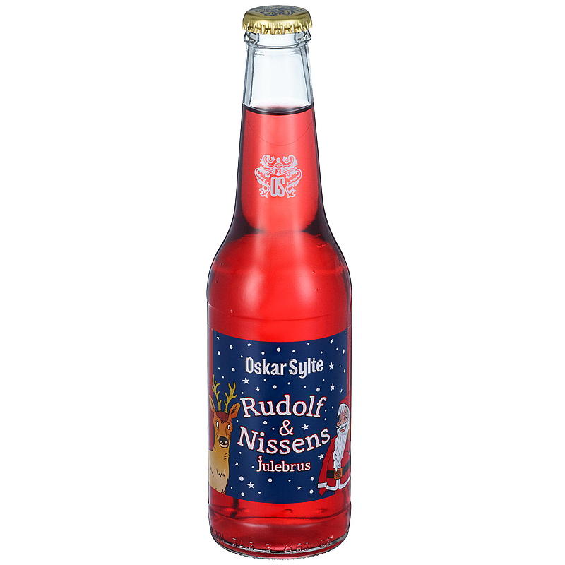 Oscar Sylte Rudolf og nissen brus 0,33 liter