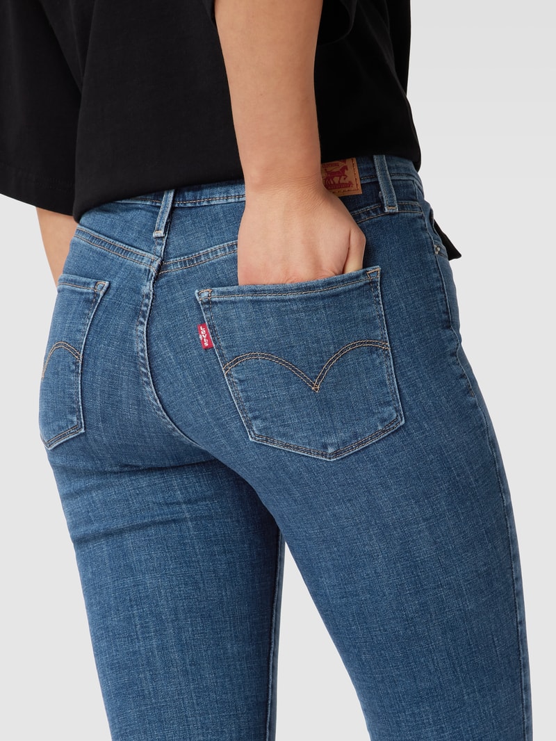 Jeans mit Label-Patch '311™ SHAPING SKINNY' in blau