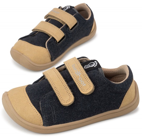 bar3foot Elf ~ Denver LowCut Sneaker Vegan ~ Grau/Beige