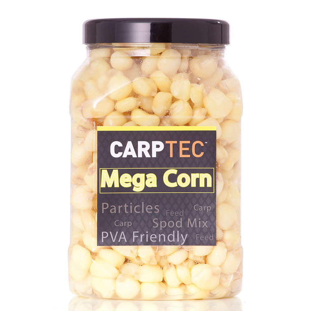 Graines cuites carpe dynamite baits carptec particles mega corn